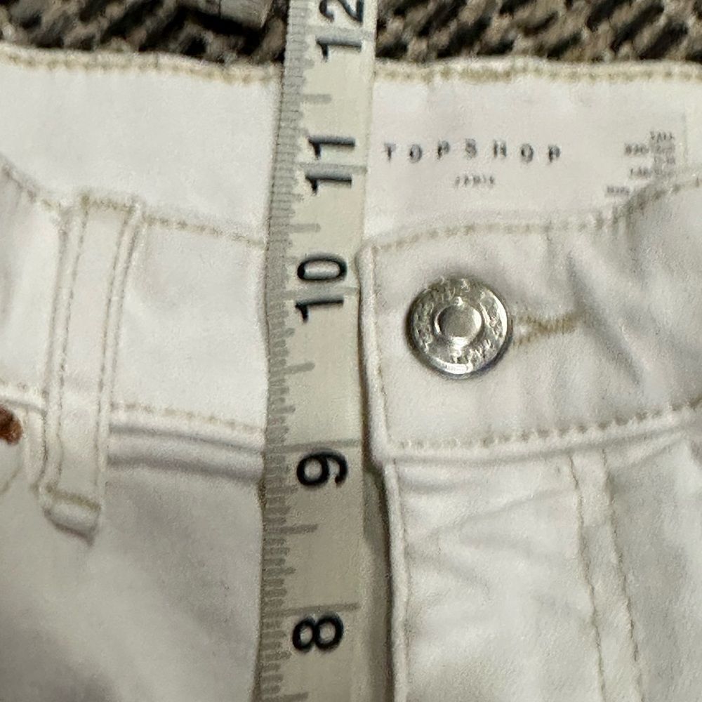 Topshop White Jamie High-Waist Skinny Jeans Size 30 Tall - Picture 13 of 13